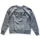 Lot No. BR69696 / SET-IN CREW NECK SWEAT SHIRT ��USNA�� 