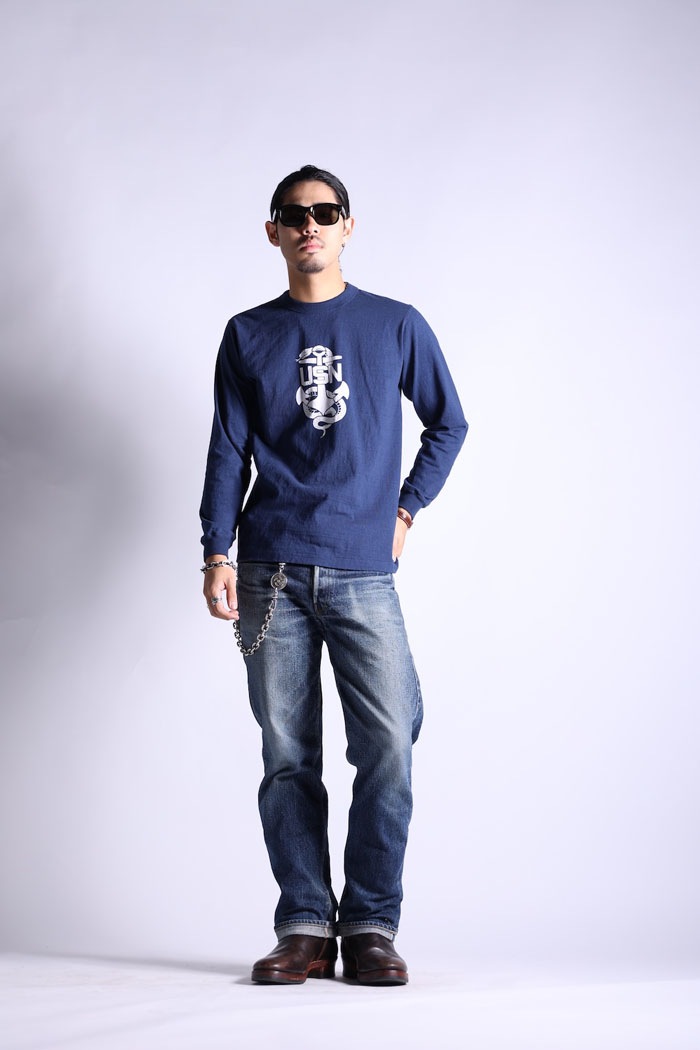 VINTAGE PRINT LONG TEE.26-01