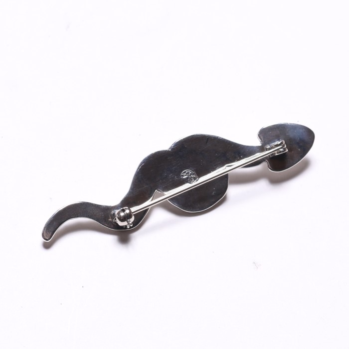 OT-P0140 SNAKE PIN TURQUOISE