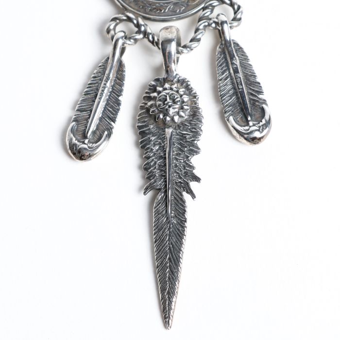 17NT-FE001N-SS : MEXICAN EAGLE & 3 FEATHER