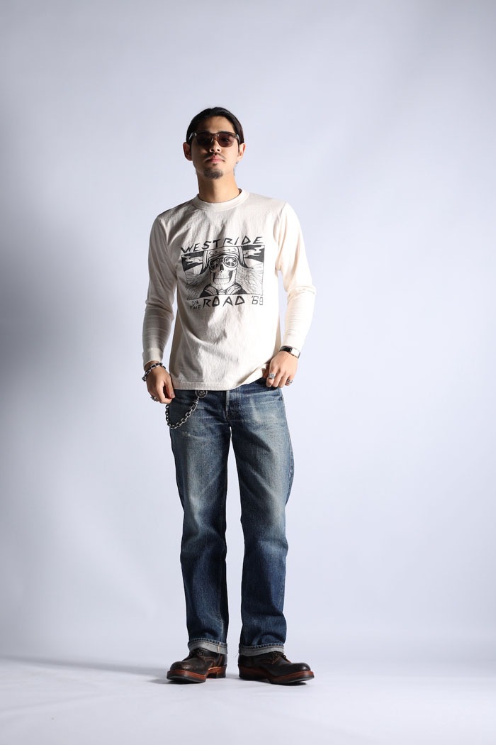 VINTAGE PRINT LONG TEE: 25-01