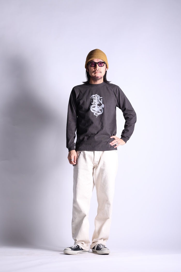 VINTAGE PRINT LONG TEE.26-01