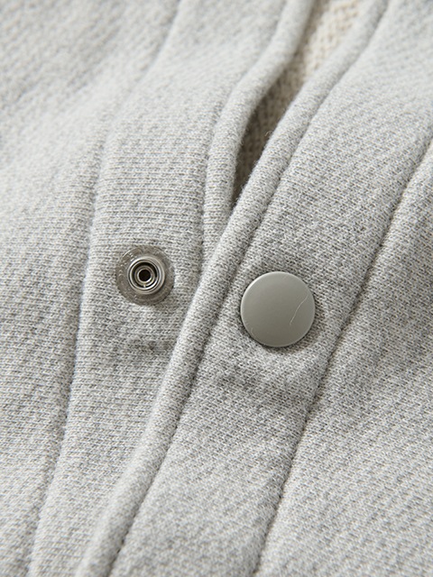 HEAVY SNAP SWEAT "HEATHER GRAY"