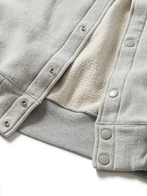 HEAVY SNAP SWEAT "HEATHER GRAY"