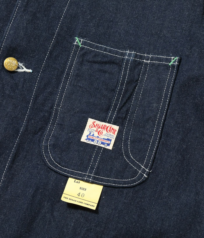 Lot No. SC15655 / 11oz. BLUE DENIM WORK COAT 