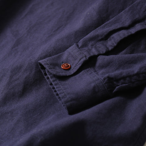 COTTON LINEN SKIPPER WIDE SHIRT