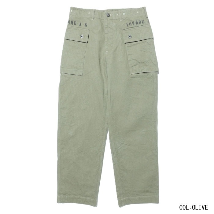 TRENCH DIGGER(USMC P-44 HBT UTILITY TROUSERS) Custom "EDVARD J G"