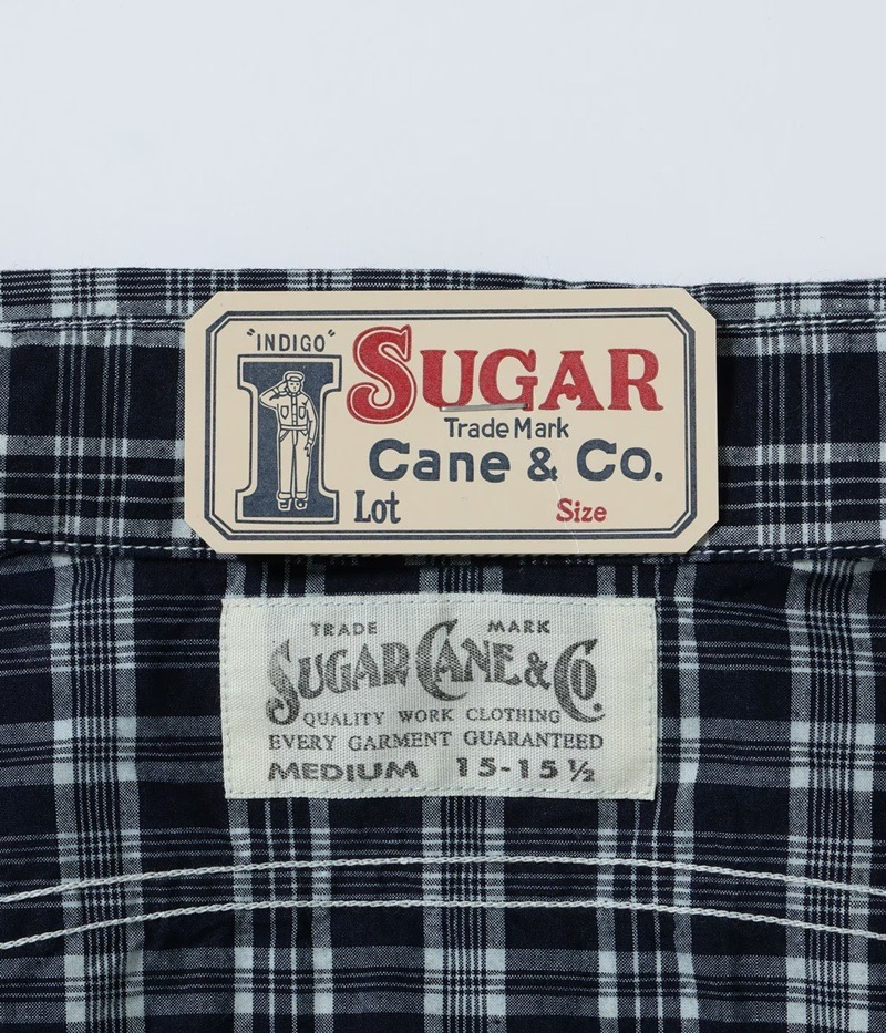Lot No. SC29672 / FICTION ROMANCE 4oz. INDIGO CHECK WORK SHIRT 