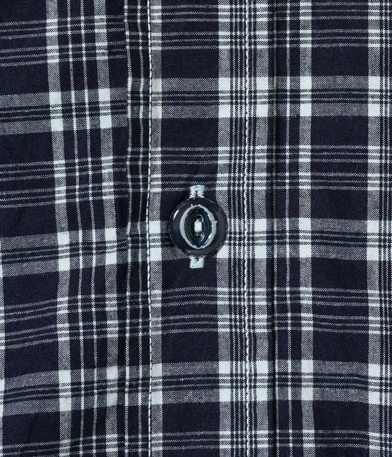 Lot No. SC29672 / FICTION ROMANCE 4oz. INDIGO CHECK WORK SHIRT 