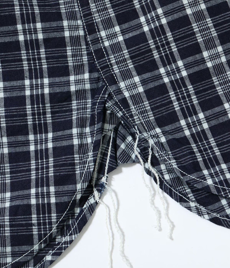 Lot No. SC29672 / FICTION ROMANCE 4oz. INDIGO CHECK WORK SHIRT 