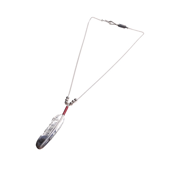 FNL-0005 RED RACE FEATHER | LARRY SMITH | WESTERN RIVER ONLINE STORE