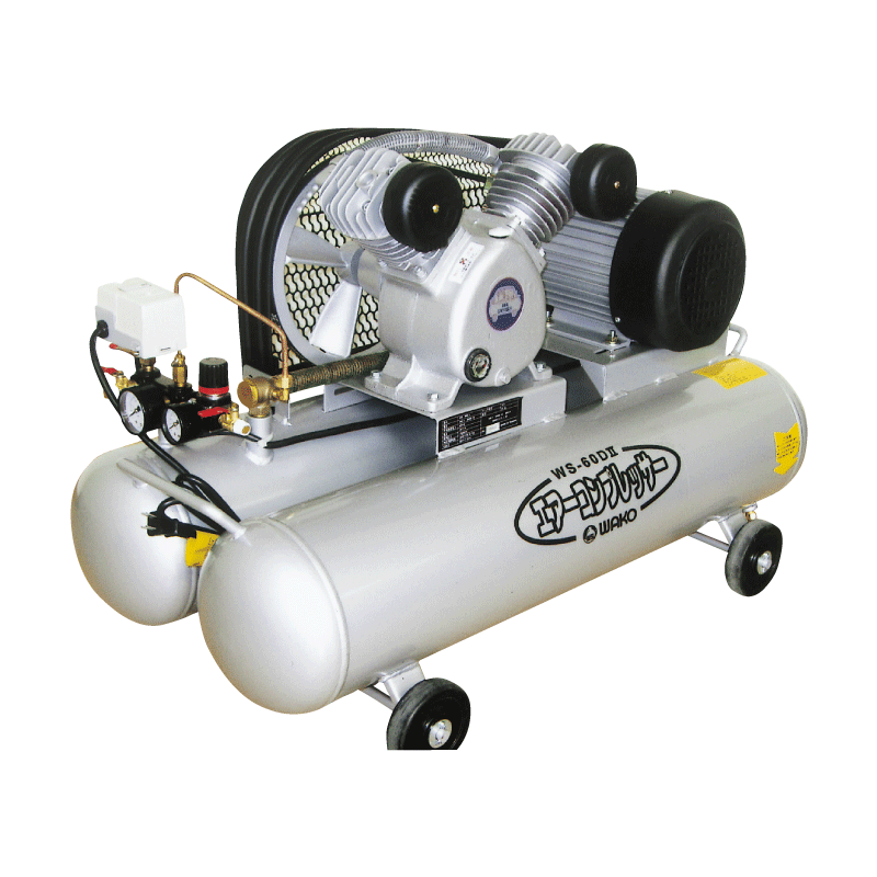 【法人様限定商品】エアーコンプレッサー 2気筒ベルト式60L