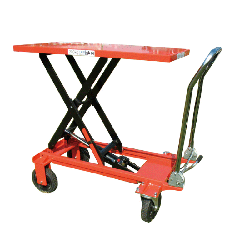 【法人様限定商品】テーブルリフター 200kg 大型タイヤ