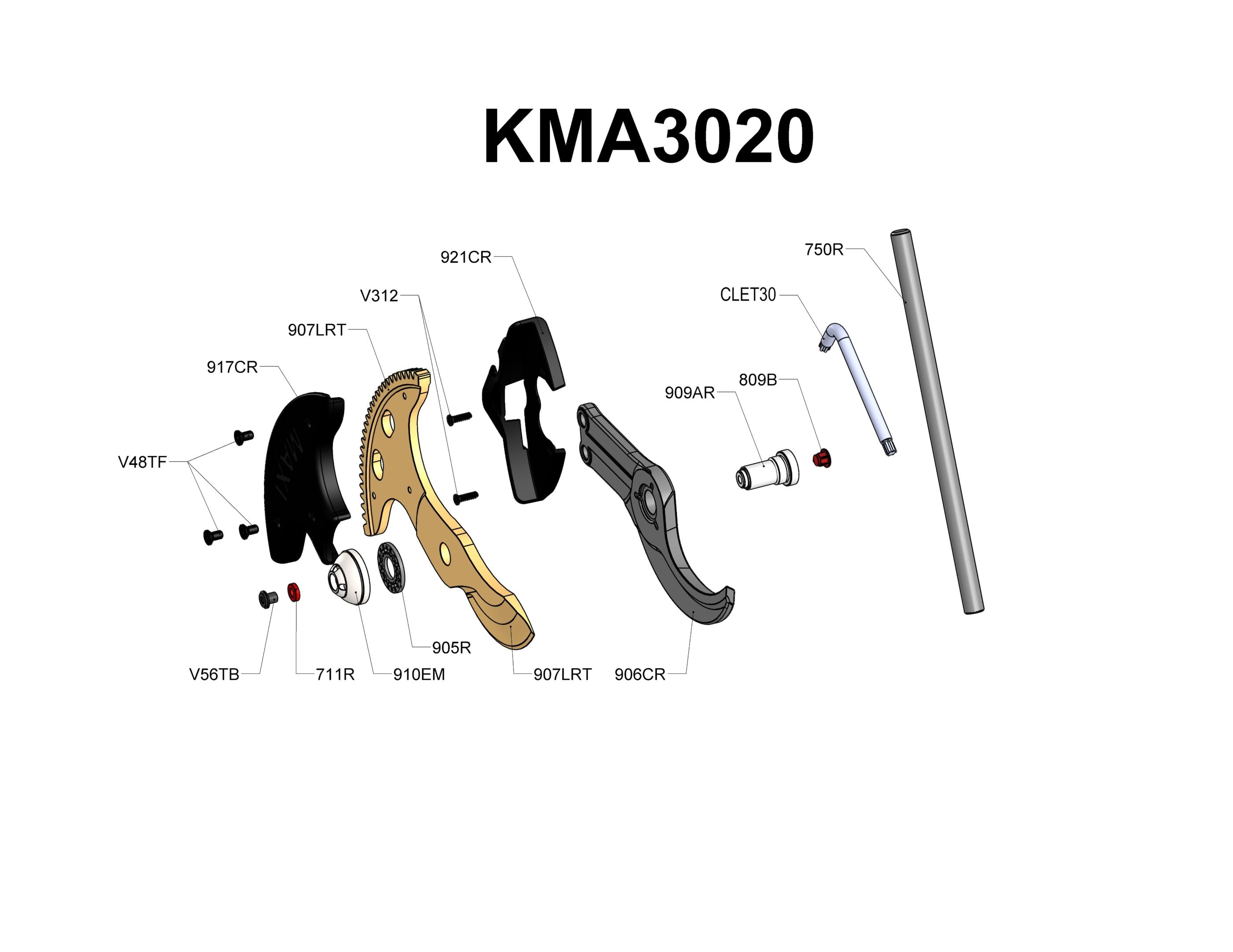 INFACO【F3020用】KMA3020 マキシキット パーツ部品リスト　 