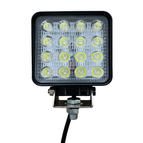 LED作業ライト【16灯48W】白色発光　12/24V車対応