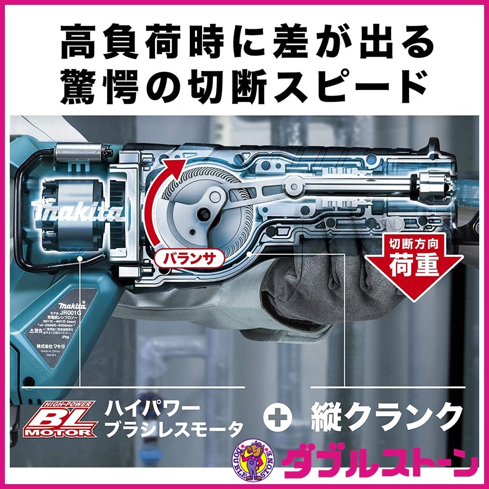 マキタ 40Vmax 充電式レシプロソー JR001GRDX 【バッテリBL4025
