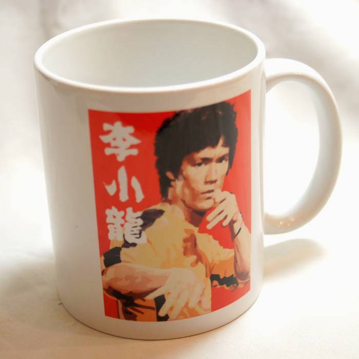 ブルース・リー  李小龍 陶器製マグカップ 死亡遊戯 赤色|ブルース・リー|子供/玩具/コレクション