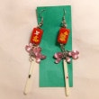 赤色・麻雀牌＋点棒 ピアスA|その他|子供/玩具/コレクション
