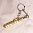 メタル製 ドラゴン 龍 剣＆鞘 キーホルダー  ゴールド色 1個|コレクション|子供/玩具/コレクション