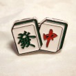 麻雀牌 發＆中 ピンバッジ|中国民族工芸|中国雑貨