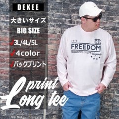 クルーネックプリントL/S Tee