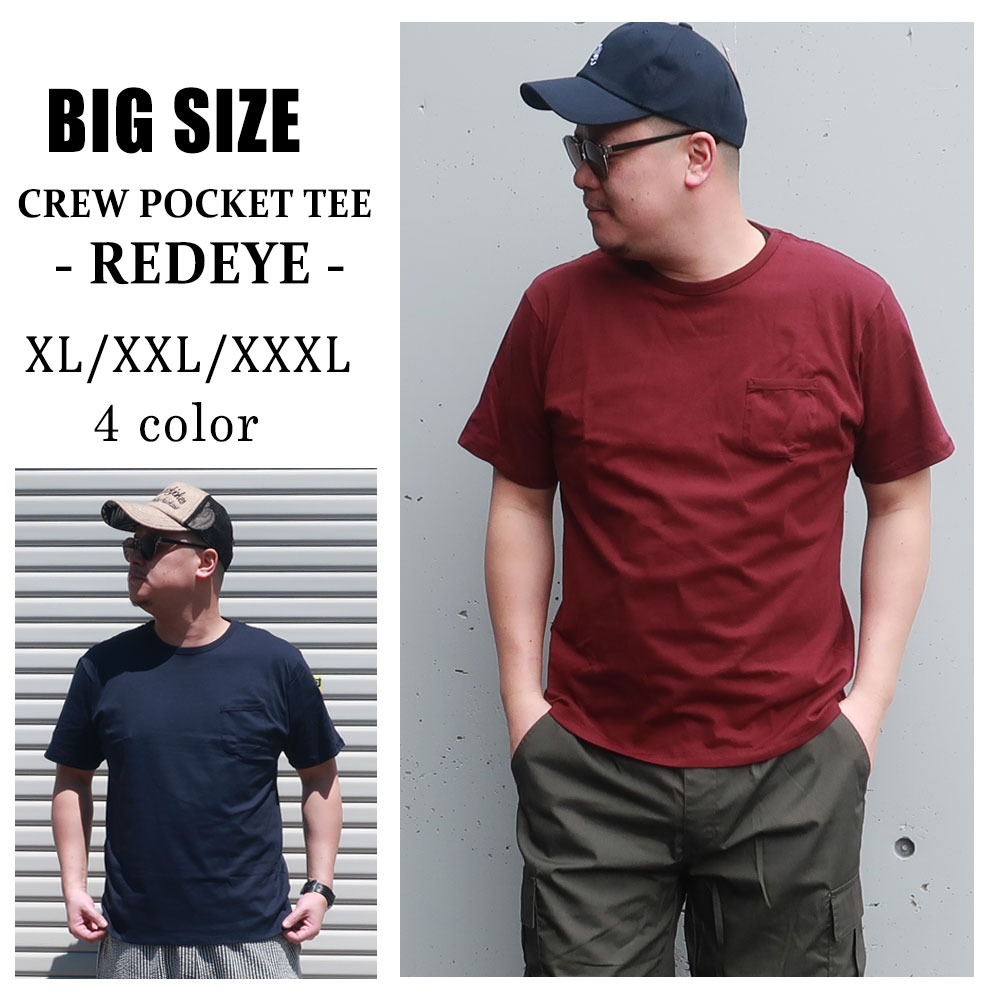 ���åȥ�100��Υ��դʥܥǥ����Ρ�CREW NECK POCKET TEE��