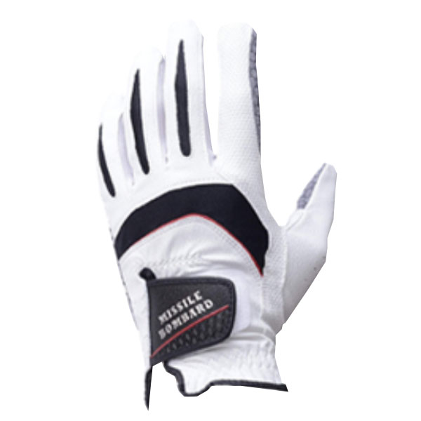 【3枚セット】非公認 ゴルフグローブ / ミサイルボンバー<br>滑らない 飛びすぎ注意 グリップ力向上 ＜送料無料：ゆうパケット＞