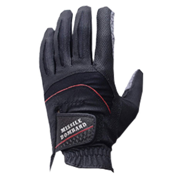 【3枚セット】非公認 ゴルフグローブ / ミサイルボンバー<br>滑らない 飛びすぎ注意 グリップ力向上 ＜送料無料：ゆうパケット＞