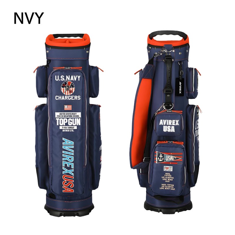 AVIREX GOLF キャディバッグ 9型 カート式 AVG5S-AC26