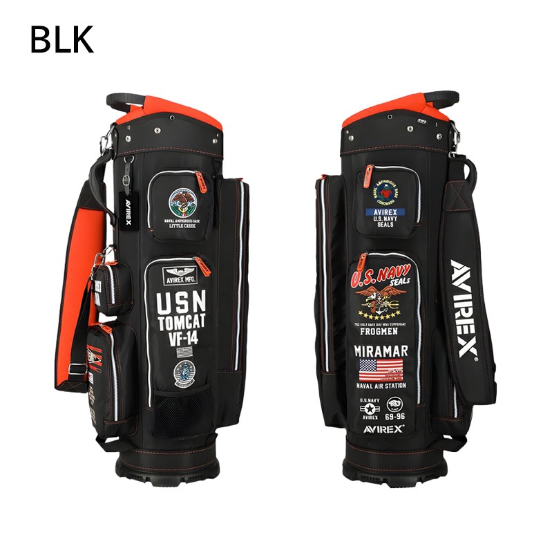 AVIREX GOLF キャディバッグ 9型 カート式 AVG5S-AC26