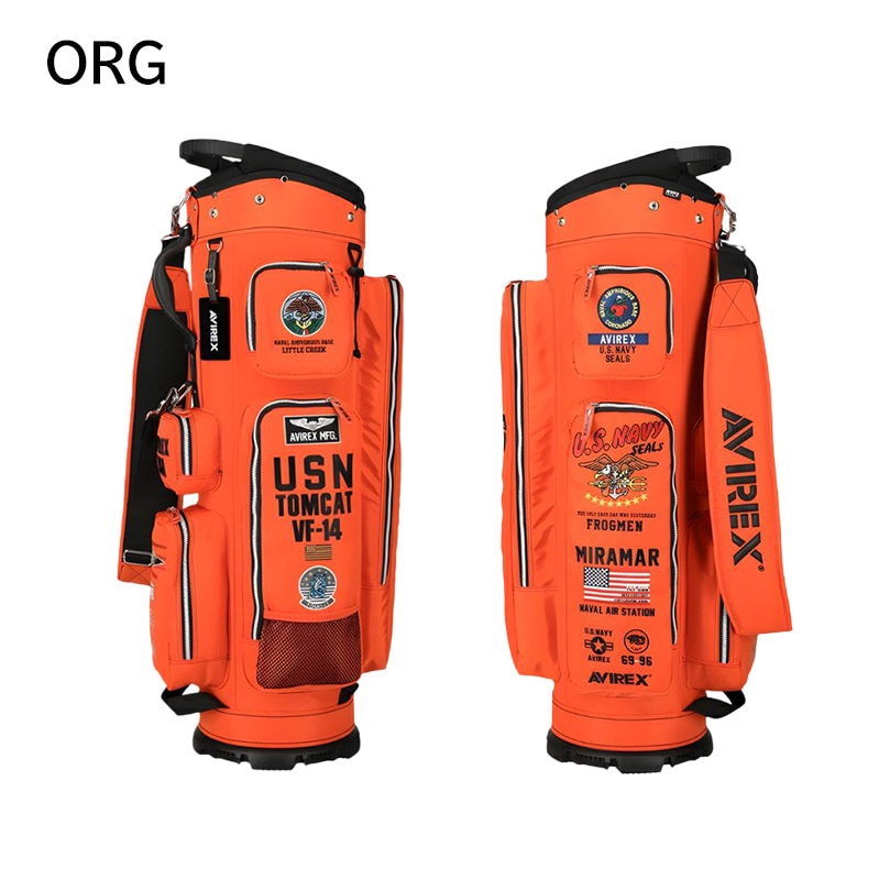 AVIREX GOLF キャディバッグ 9型 カート式 AVG5S-AC26