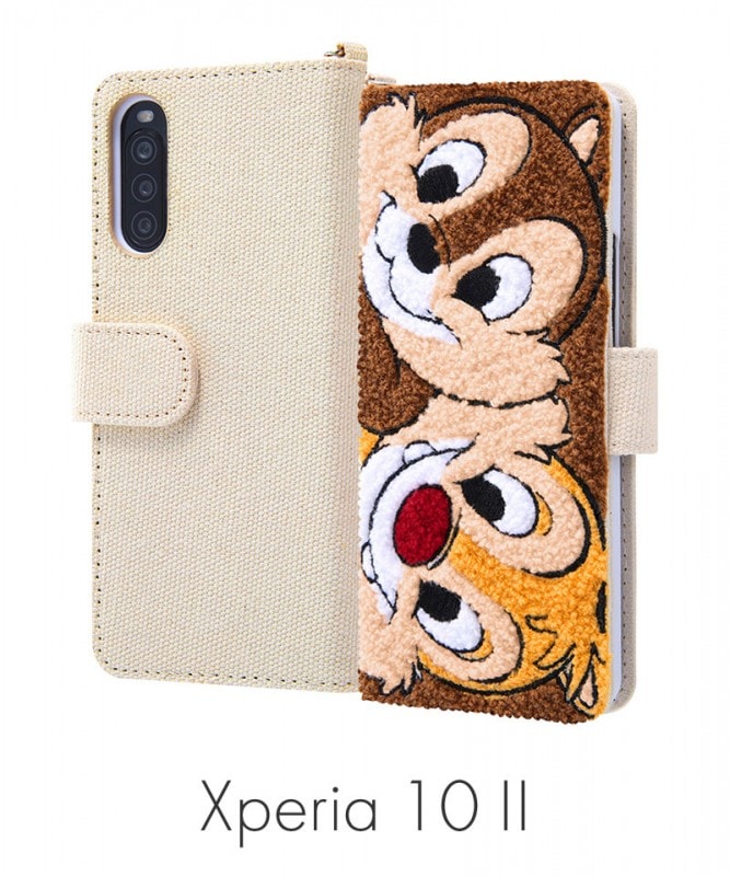 Xperia 1 ディズニーキャラクター 手帳型ケース サガラ刺繍 チップ デール Is Rdxp1sgr1 Cd 手帳型ケース Xperiaカバーストア ソニー公認 スマホケース 通販