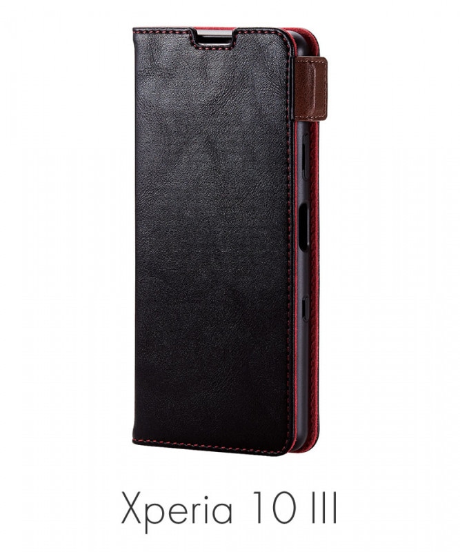 Xperia 10 III��Xperia 10 III Lite ���եȥ쥶�������� ���ƥå� �����դ� ��Ģ�� �֥�å� PM-X213PLFYBK