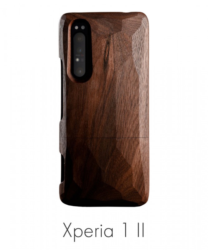 Real Wood Case for Xperia 1 II ʿĦ/ GRT009-kurumi