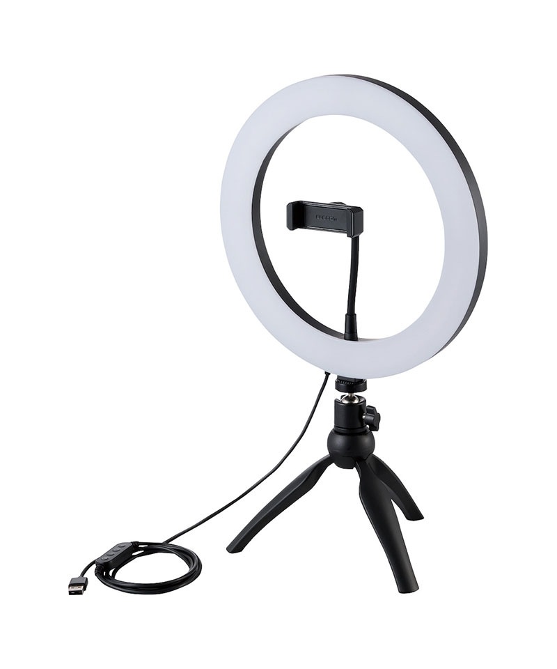 LED��󥰥饤��(26cm/�ߥ˻����դ�) �֥�å� DE-L03BK