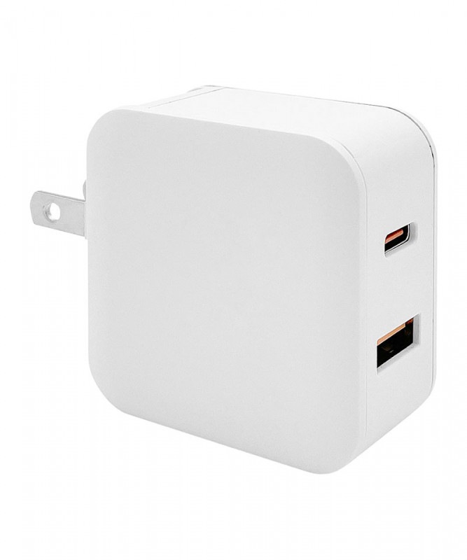 �饹���Хʥ� AC���Ŵ� PD�б� QC�б� ��®���� 20W Type-C Type-A �ۥ磻�� ���ޥ� ���֥�å� RACCA20W01WH �ۥ磻�� RACCA20W01WH