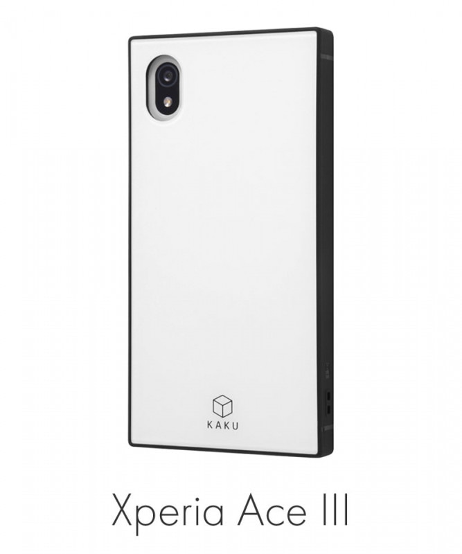 Xperia Ace III �Ѿ׷�ϥ��֥�åɥ����� KAKU �ۥ磻�� INQ-RXPAM3K3TB/W