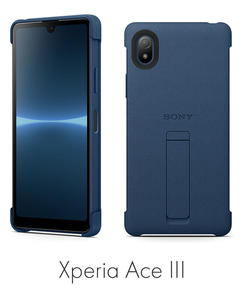 Xperia Ace III Style Cover with Stand ブルー XQZ-CBCS/LJPCX