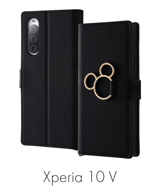 Xperia 10 V �إǥ����ˡ�����饯������/�Ѿ׷� ��Ģ���쥶�������� KAKU Ring �ߥå���_�ߥĥޥ�/�֥�å� IN-RDXP10M5TBC11B/MK10