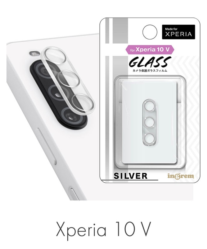 Xperia 10 V ���饹�ե���� ����� �᥿��å� 10H ����С� IN-RXP10M5FG/CAMSV
