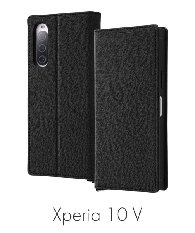 Xperia 10 V �Ѿ׷� ��Ģ���쥶�������� KAKU Durable �֥�å�/�֥�å� IN-RXP10M5TBC9/BB