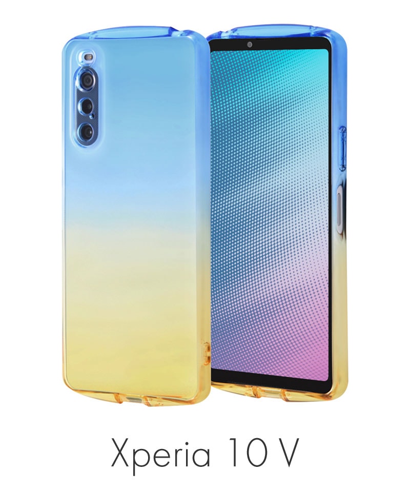 Xperia 10 V 耐衝撃 TPUソフトケース グラデーション GREA