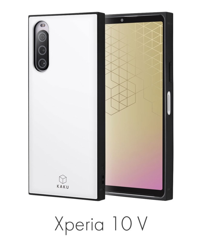 Xperia 10 V �Ѿ׷�ϥ��֥�åɥ����� KAKU �ۥ磻�� INQ-RXP10M5K3TB/W