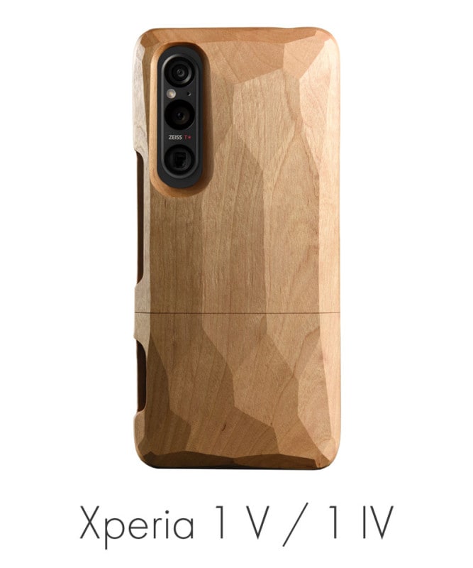 Real Wood Case for Xperia 1 V / 1 IV プレーン くるみ/オイル