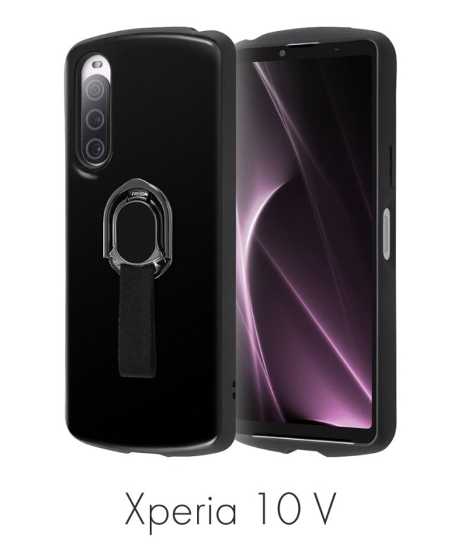 Xperia 10 V �Ѿ׷⥱���� ProCa + TailRing �֥�å� DA-XP10M5AC5/B