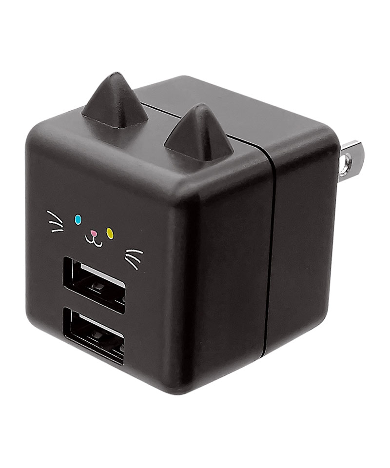 ��Фˤ㡼 ���Ŵ� AC�����ץ��� AC���Ŵ� ǭ�� ����ѥ��ȥ����� 2�ݡ��� 2.4A 5V ������A �ͥ��ߥ� �ͤ��ߤ� ���� ���� ���� RAC2A2A02GOM