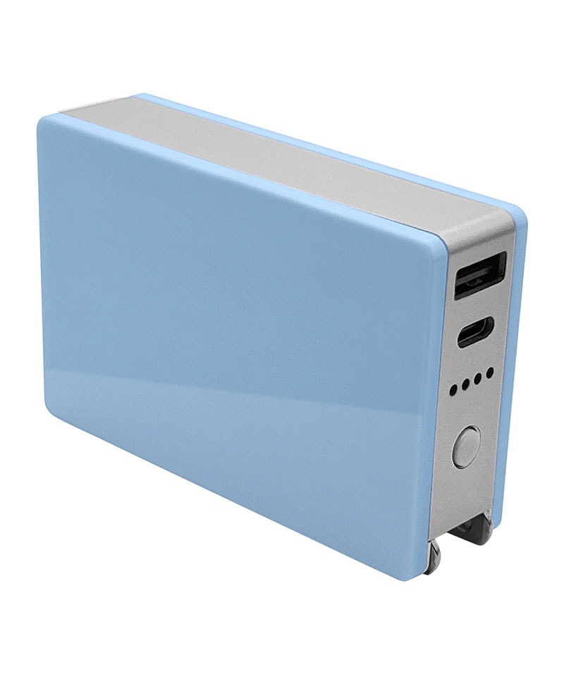 ���Ŵ� AC�����ץ��� AC���Ŵ�  ��Х���Хåƥ꡼ 5000mAh ������C ������A 3A USB Type-C typec Type-A AC �֥롼 RLI050AC3A01BL