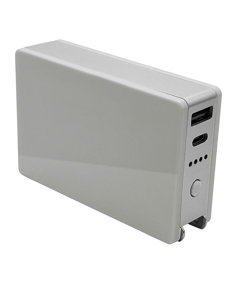 ���Ŵ� AC�����ץ��� AC���Ŵ�  ��Х���Хåƥ꡼ 5000mAh ������C ������A 3A USB Type-C typec Type-A AC ���졼 RLI050AC3A01GRY