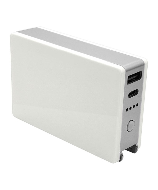 ���Ŵ� AC�����ץ��� AC���Ŵ�  ��Х���Хåƥ꡼ 5000mAh ������C ������A 3A USB Type-C typec Type-A AC �ۥ磻�� RLI050AC3A01WH