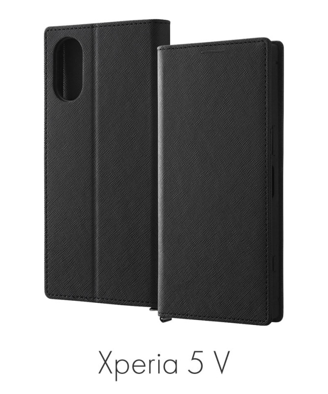 Xperia 5 V  Ѿ׷ Ģ쥶 KAKU Durable ֥å/֥å IN-RXP5M5TBC9/BB